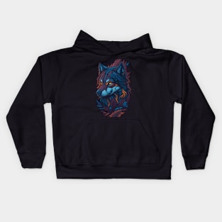 Wild Wolf Wanderers - Embrace the Pack Spirit Kids Hoodie